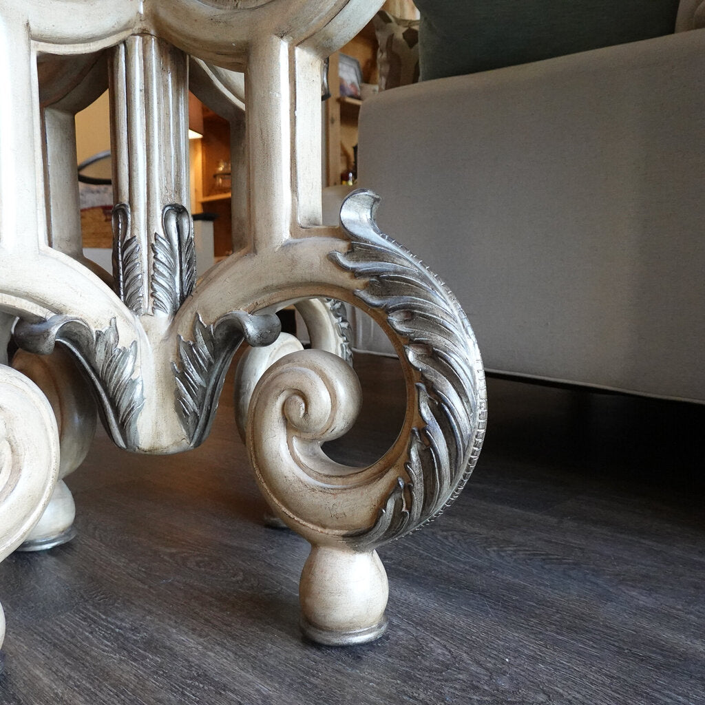 Orig Price $1400 - Stone Top French Country Accent Table