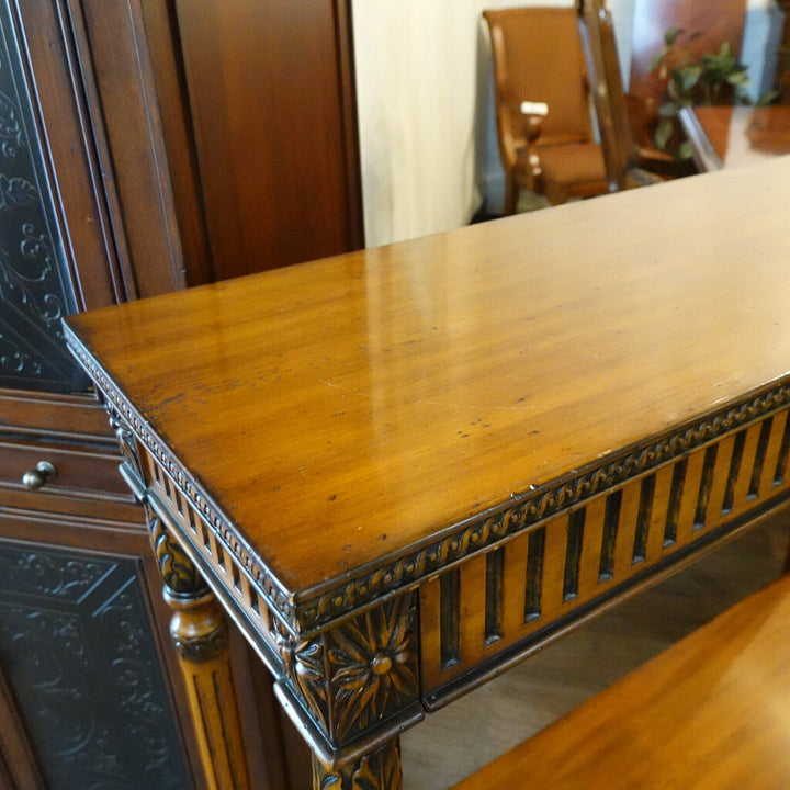 Orig. Price $4000 - Chateau du Vallois 2 Drawer Console Table