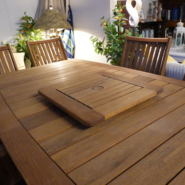 Orig. Price $7000 - Teak Patio Table with 8 Chairs