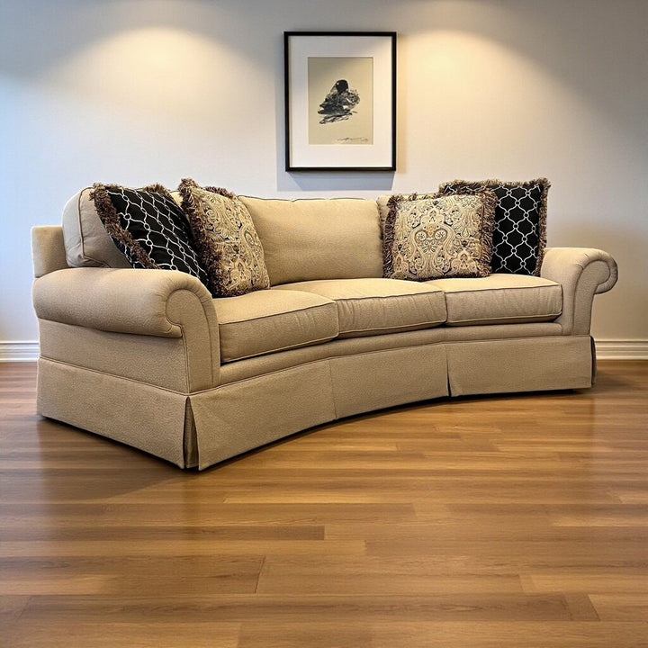 Orig Price $2978 - Wedge Sofa w/ 4 Throw Pillows