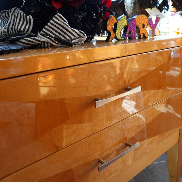 MCM Italian Lacquer 2 Drawer Nightstand