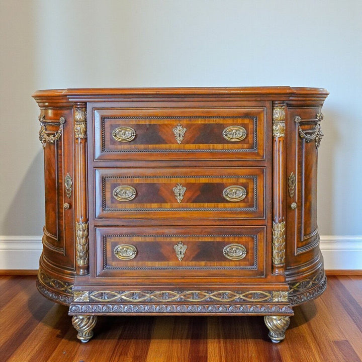 Vintage Neoclassical Style Demi-Lune Commode