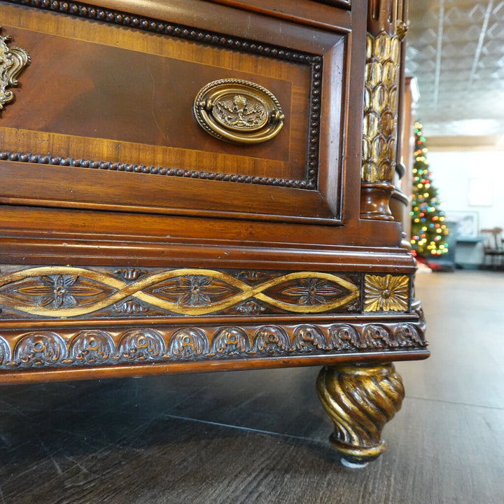 Vintage Neoclassical Style Demi-Lune Commode