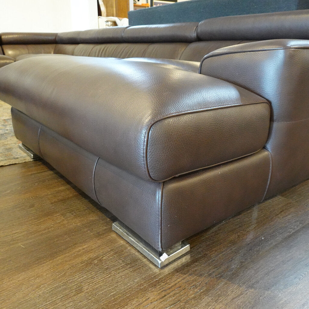 Orig Price $25,000 - Italian Leather Modern Sectional