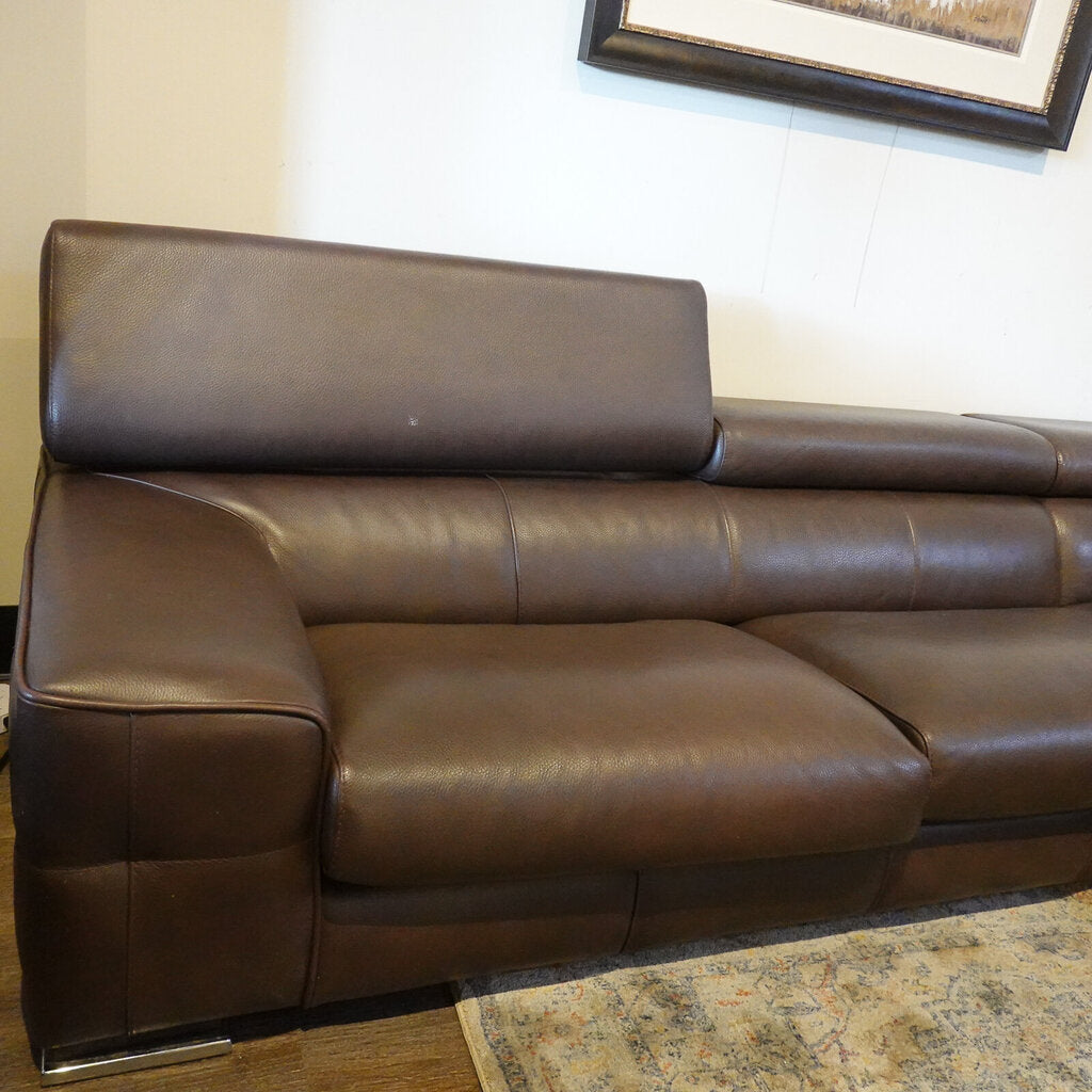 Orig Price $25,000 - Italian Leather Modern Sectional