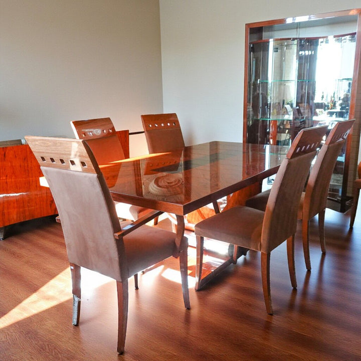 Orig Price $18,000 - 9 Piece Art Deco Lacquered Dining Room Suite