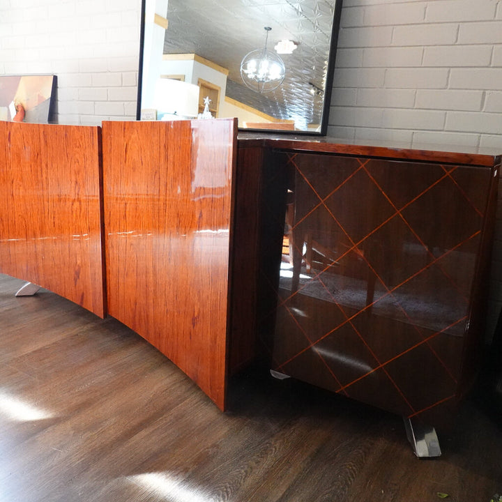Orig Price $18,000 - 9 Piece Art Deco Lacquered Dining Room Suite