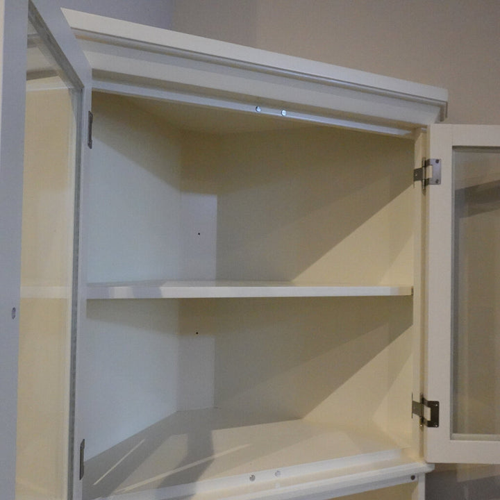Corner Bookcase with Drop Front Desk