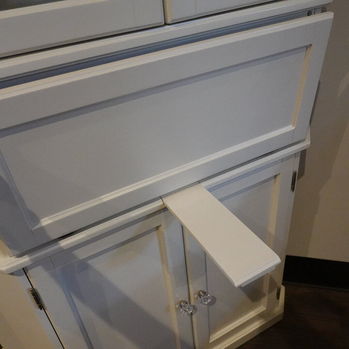 Corner Bookcase with Drop Front Desk