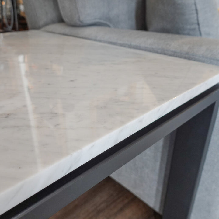 Orig Price $650 - Marble Top End Table