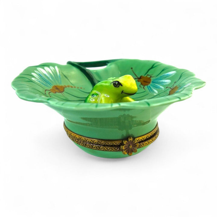 Frog on Lily Pad Trinket Box