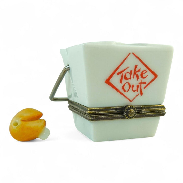 Vintage Take Out Trinket Box with Fortune Cookie