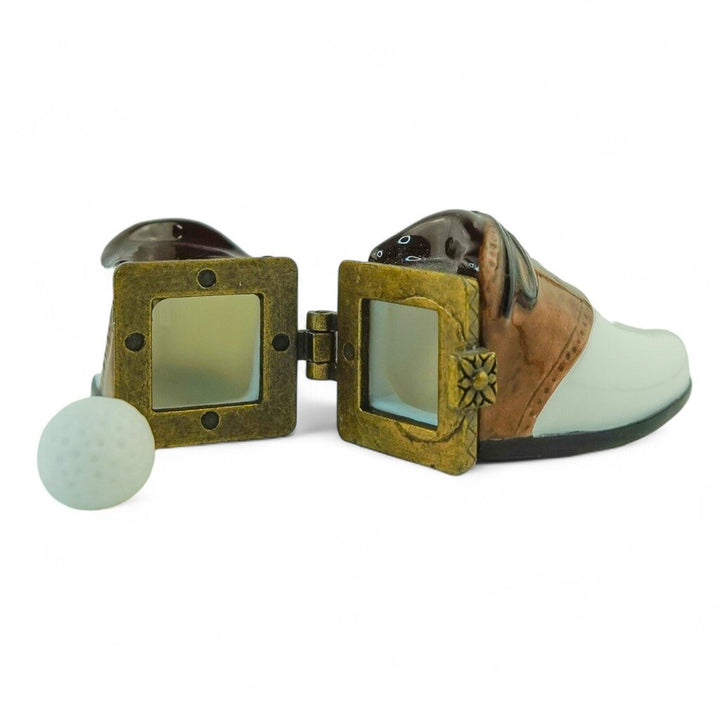 Golf Shoe Trinket Box with Ball