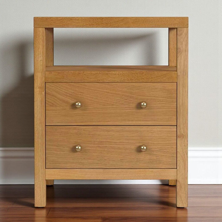 Orig Price $529 - Nora 2 Drawer Open-top Nightstand