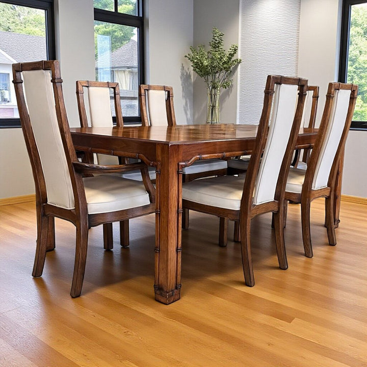Dining Set w/ 6 Chairs & 2 Leaves