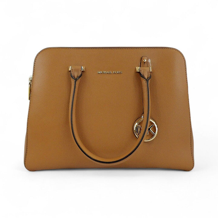 Houston Double Zip Leather Satchel