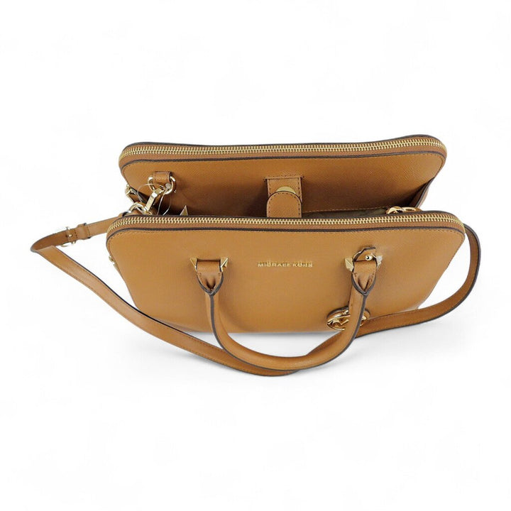 Houston Double Zip Leather Satchel