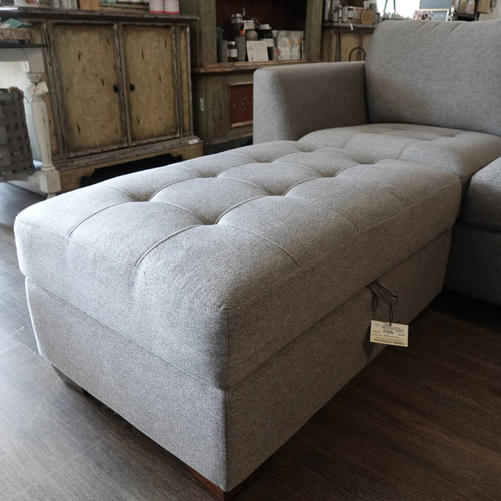 Orig Price $1900 - Sectional with Storage Ottoman