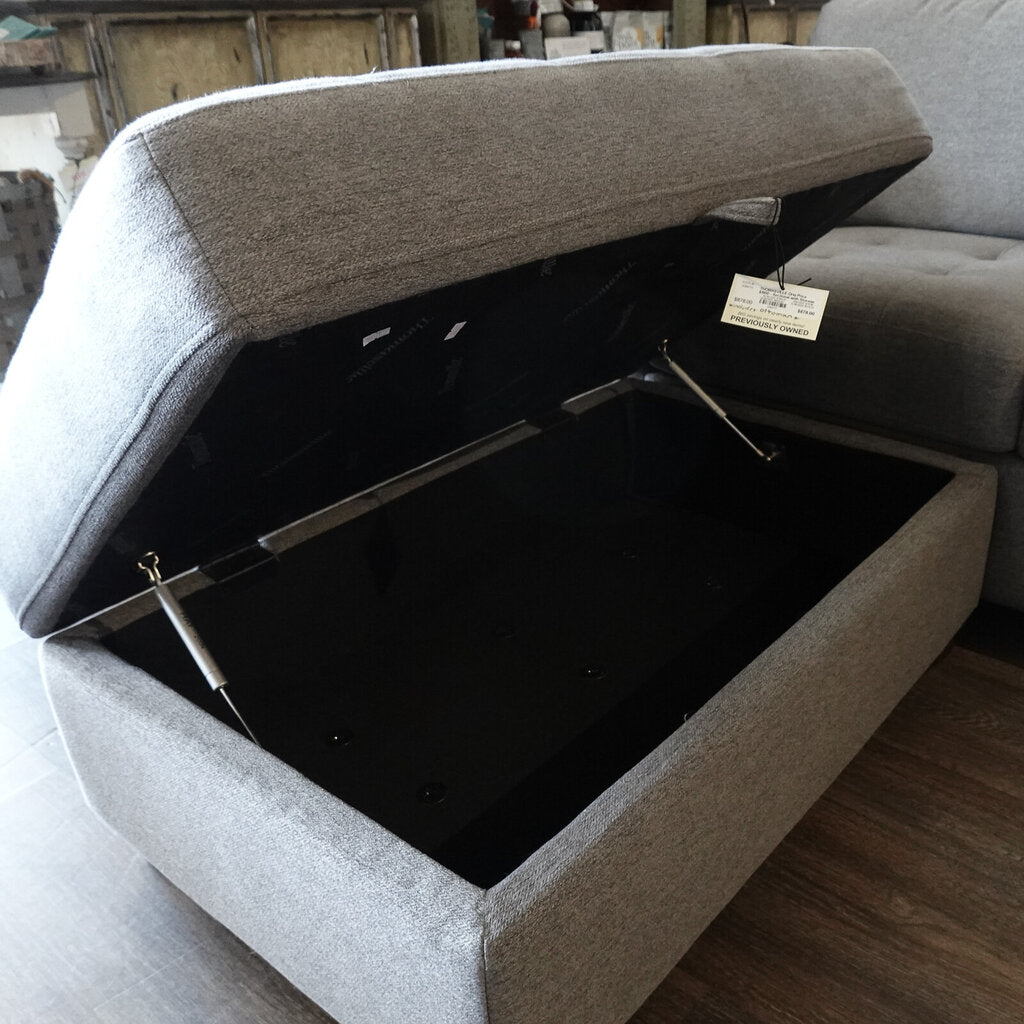 Orig Price $1900 - Sectional with Storage Ottoman