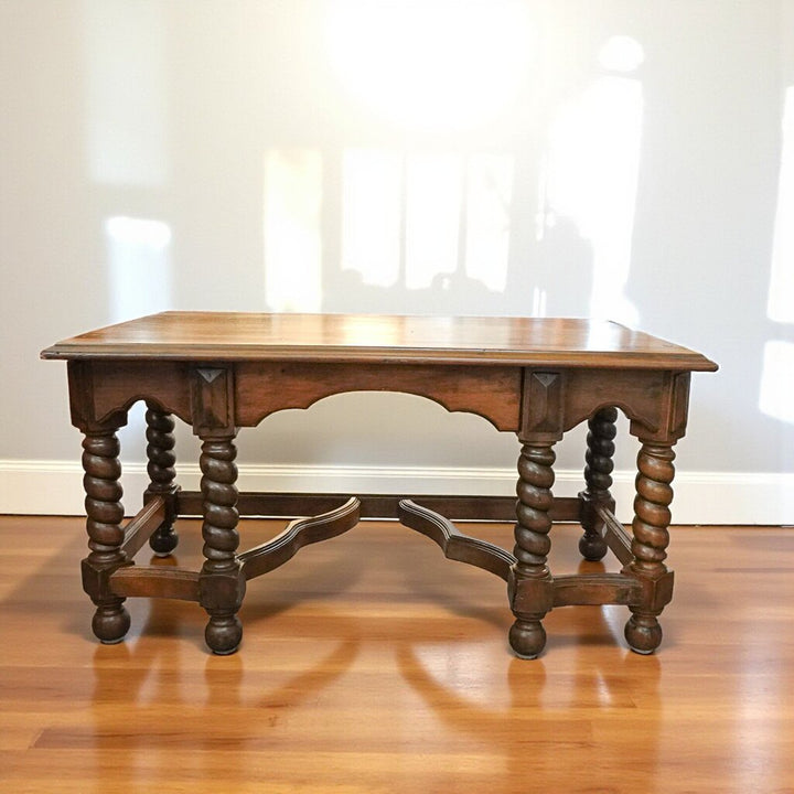 Vintage Dual Spindle Leg Object Table