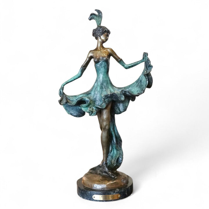 "Fascination" Bronze Sculpture inspired by Louis Icart