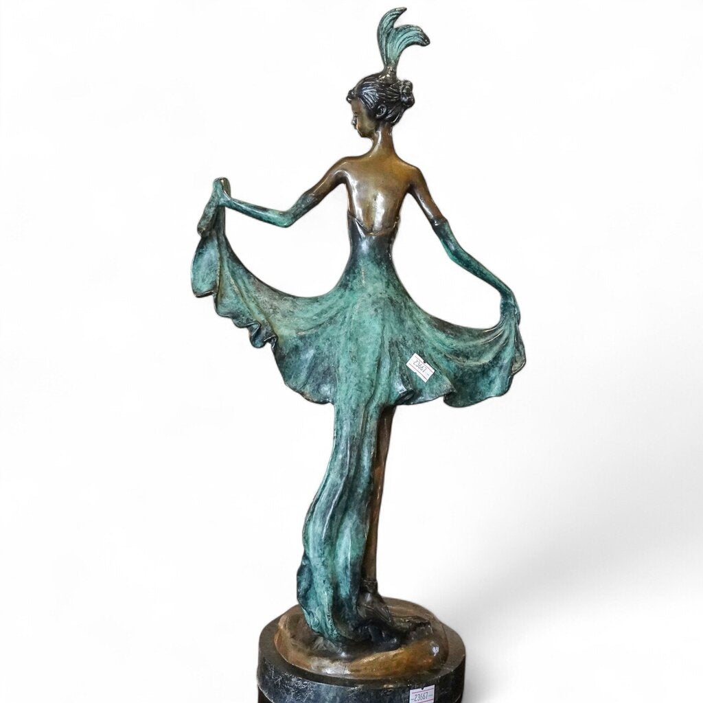 "Fascination" Bronze Sculpture inspired by Louis Icart