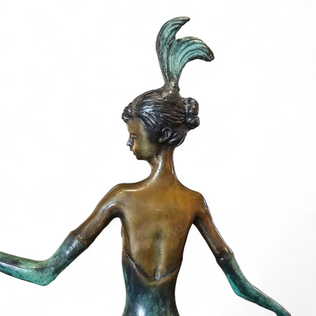 "Fascination" Bronze Sculpture inspired by Louis Icart