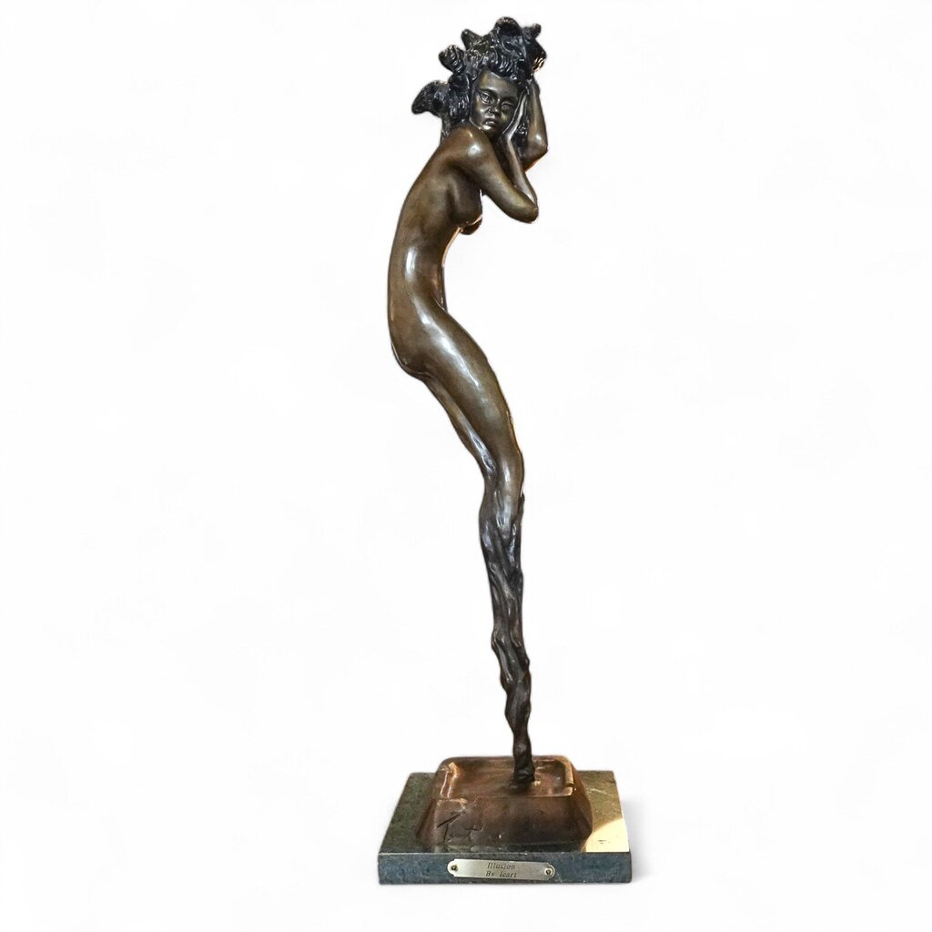 "Illusion" Bronze Sculpture / Ashtray inspired by Louis Icart