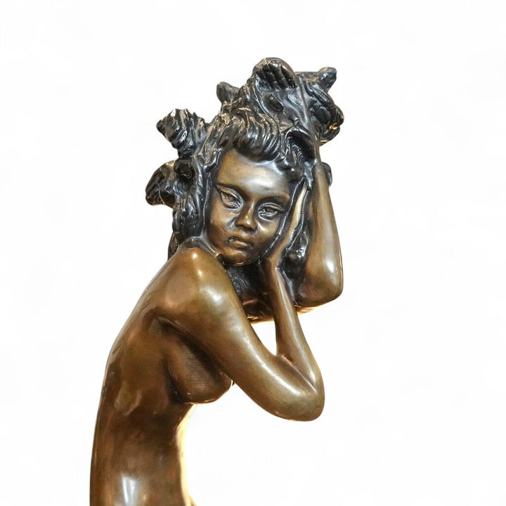 "Illusion" Bronze Sculpture / Ashtray inspired by Louis Icart