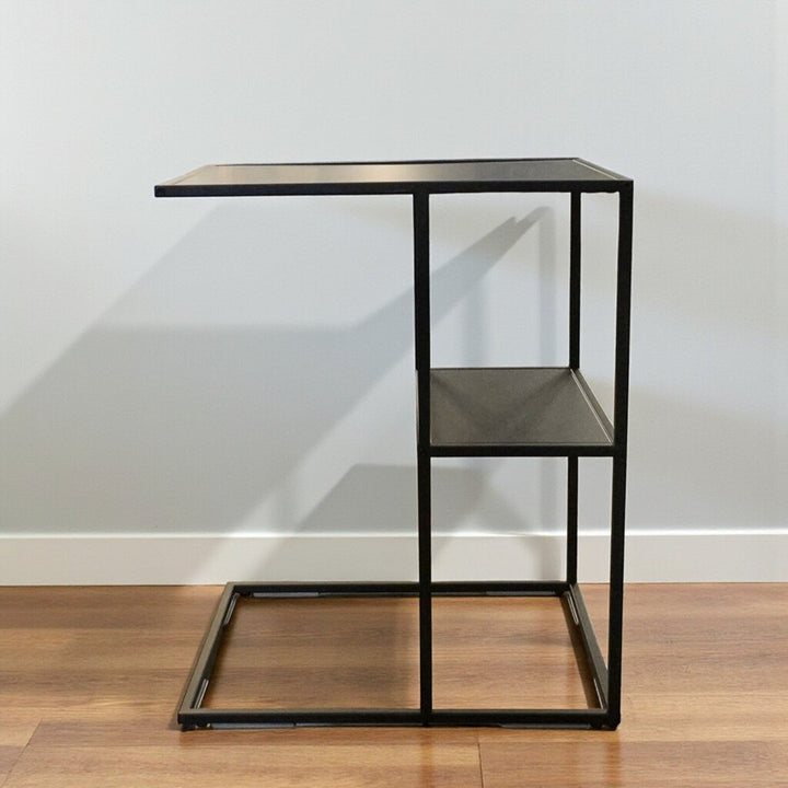 Metal C-Style Accent Table