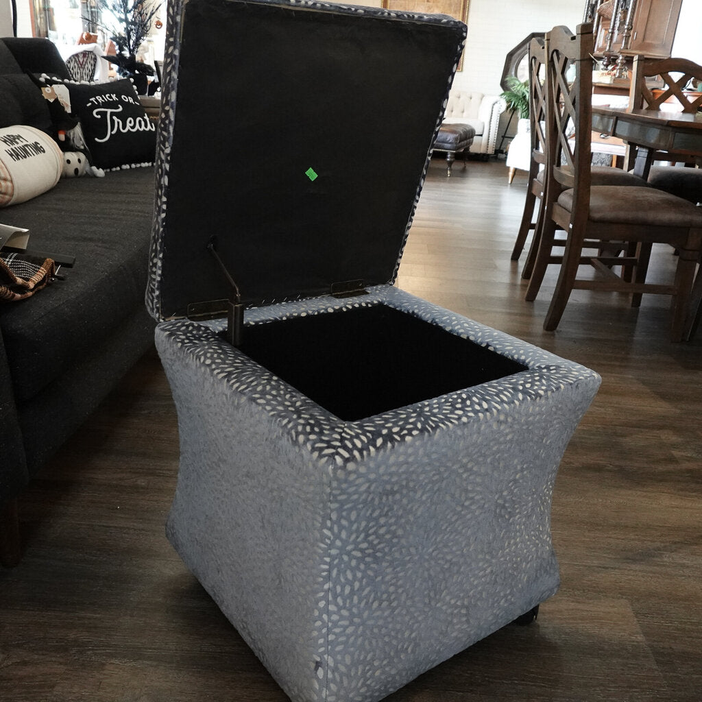 Orig Price $450 - Custom Storage Ottoman on Casters