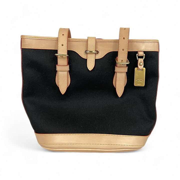 Canvas & Leather Bucket Bag