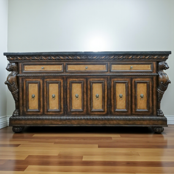 Custom Ornate Buffet Cabinet