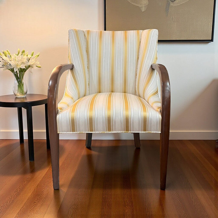 Striped Accent Chair