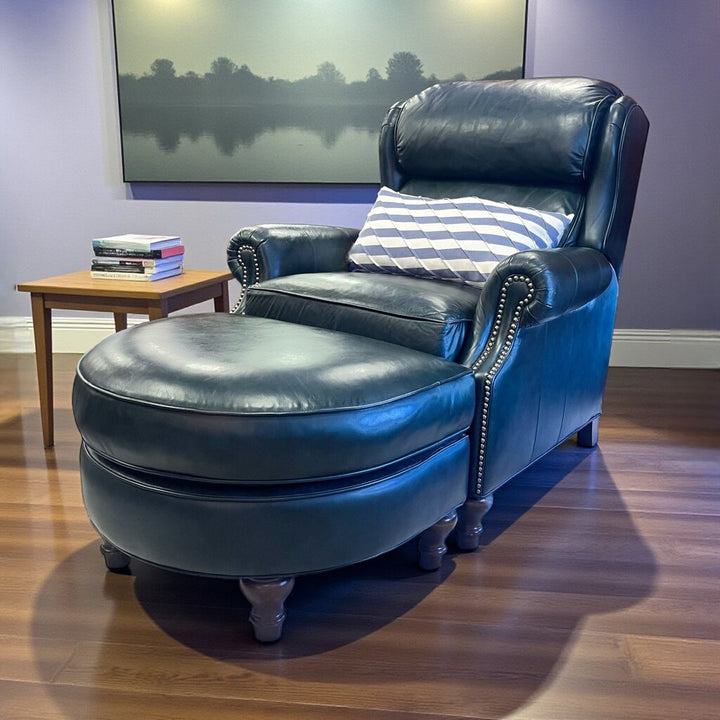 Orig Price $3200 - Manual Recliner w/ Ottoman