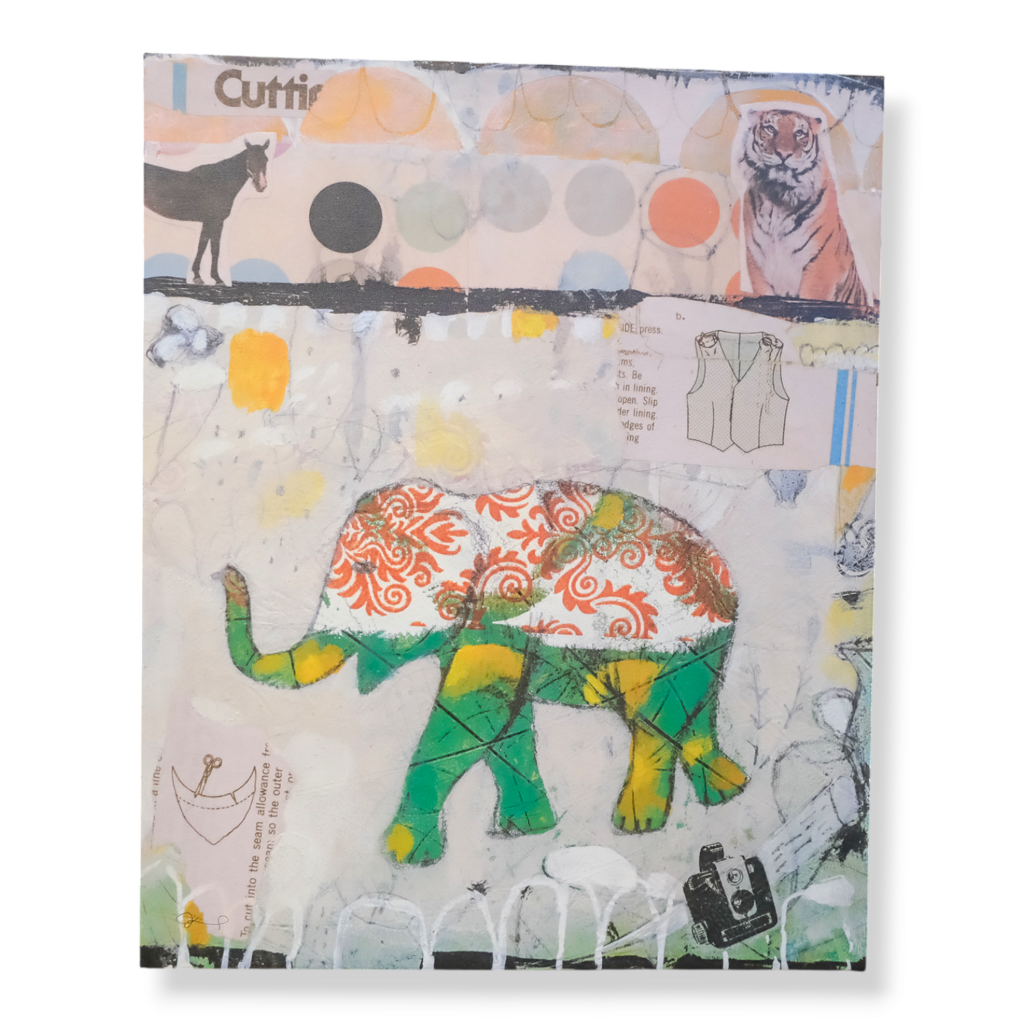 "Elephant Pattern" Woman Canvas - Acosta's Home