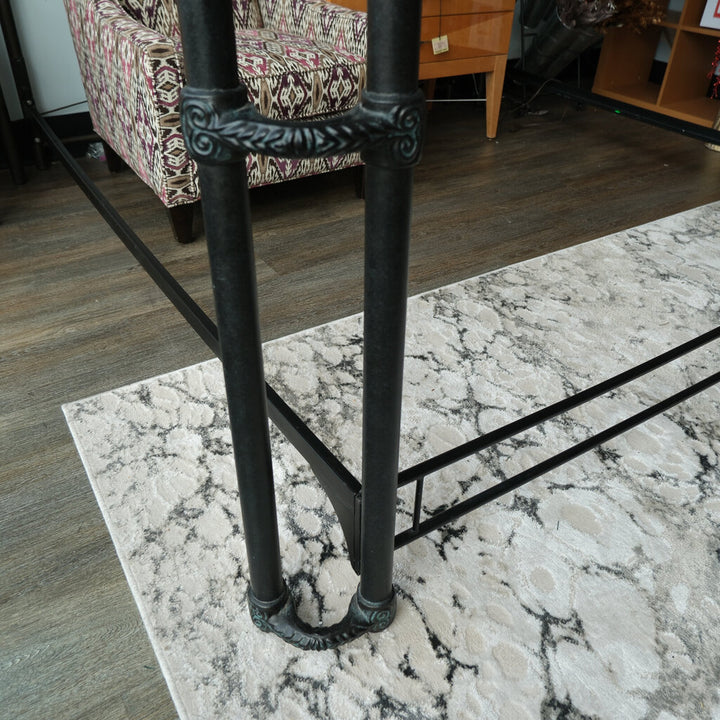 Wrought Iron Dual Post Canopy Bed