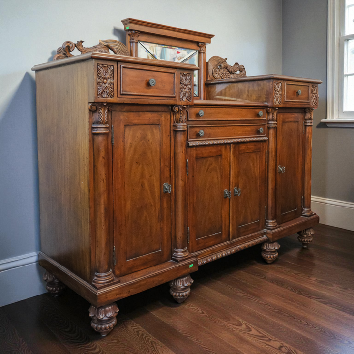 Orig Price $11,000 - Custom Antique Style Buffet Cabinet