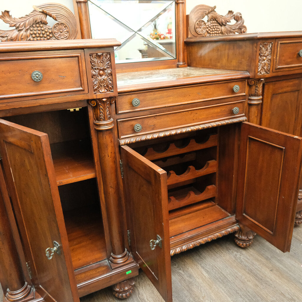 Orig Price $11,000 - Custom Antique Style Buffet Cabinet