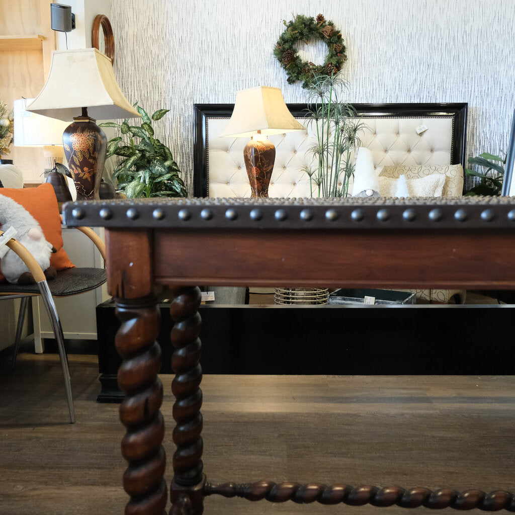 Console Table with Nailhead