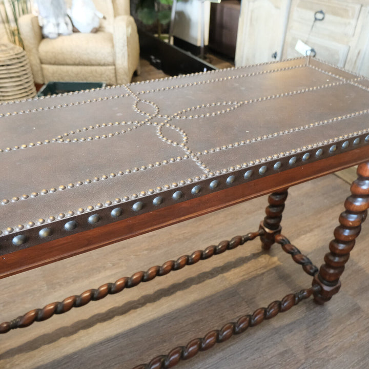 Console Table with Nailhead