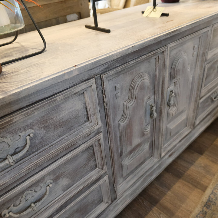 White Washed Buffet Cabinet
