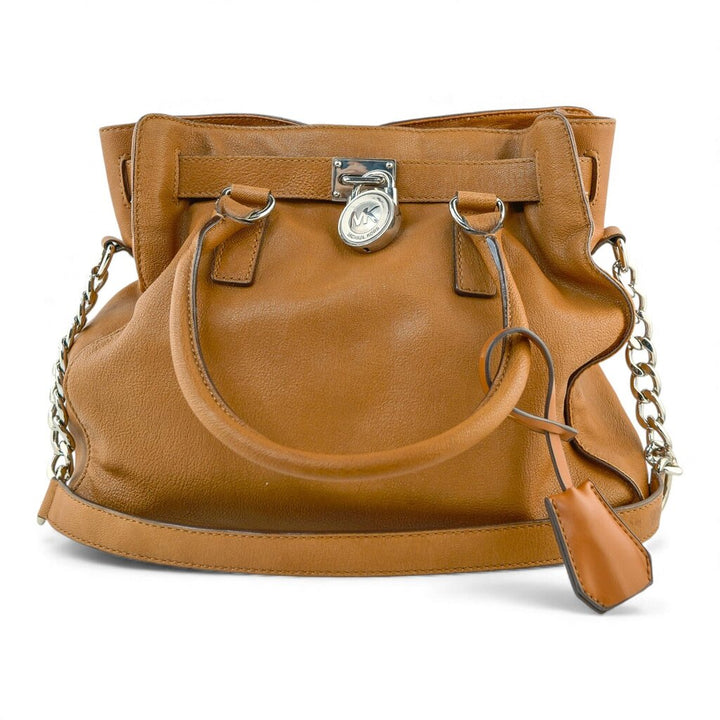 Leather Dual Handled Satchel