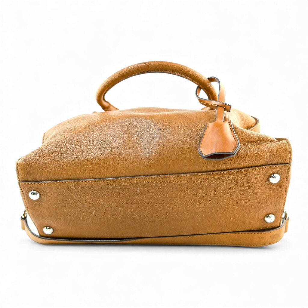 Leather Dual Handled Satchel