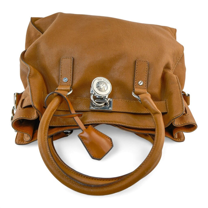 Leather Dual Handled Satchel