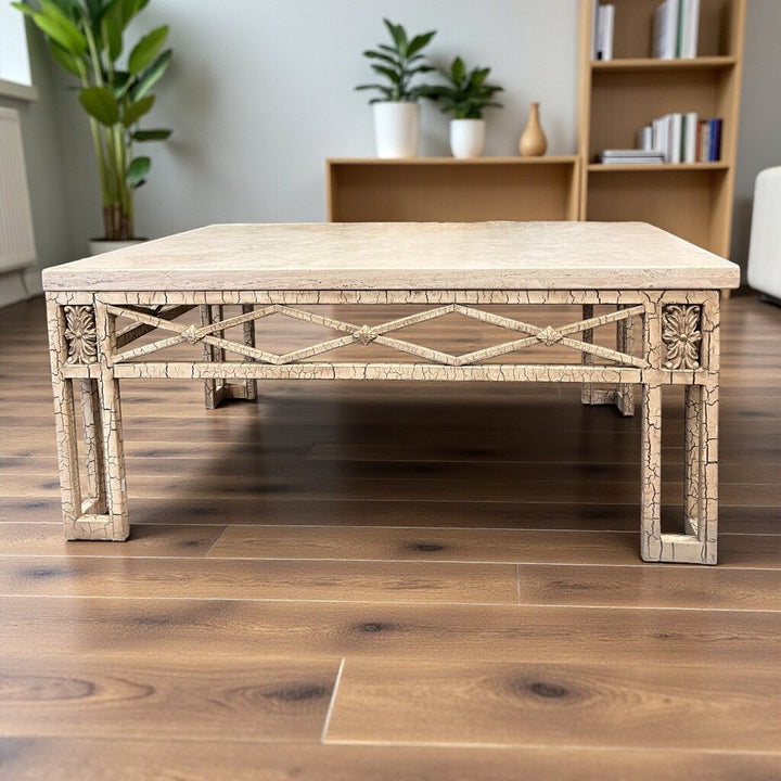 Orig Price $1499 - Stone & Metal Cocktail Table