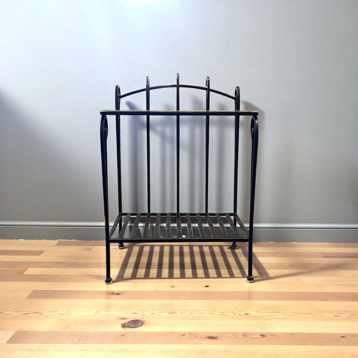 Metal & Glass End Table