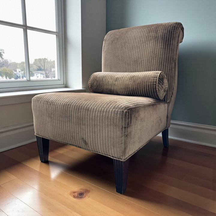 Orig Price $3500 - Designer Armless Chair with Bolster