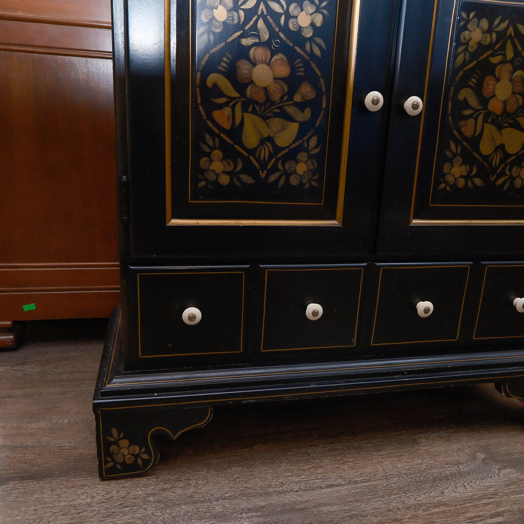 Hitchcock-style Cabinet and Mirror Set