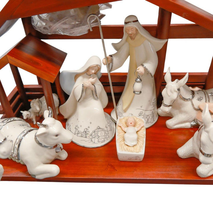 20 Piece Nativity Set - Silver Blessings